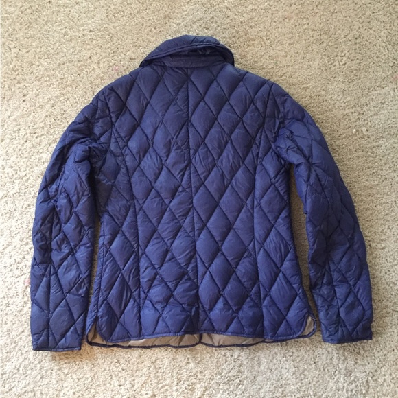 Women's Navy Quilted Jacket - Picture 2 of 3
